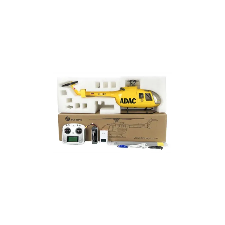FLY WING - Hélicoptère EC-135 ADAC Jaune - RTF
