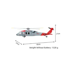 FLY WING - Hélicoptère MH-60R Jayhawk - Gris - RTF