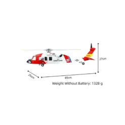 FLY WING - Hélicoptère MH-60T Jayhawk - Blanc - RTF