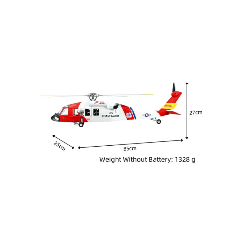FLY WING - Hélicoptère MH-60T Jayhawk - Blanc - RTF