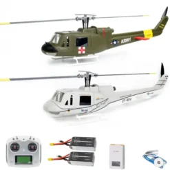 FLY WING - Hélicoptère - UH-1 Huey V4 - GPS - Taille 450L vert