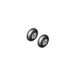 FUNCUB Multiplex : Roues hyperlégères Ø120mm, moyeu Ø2,6 mm (1 paire)