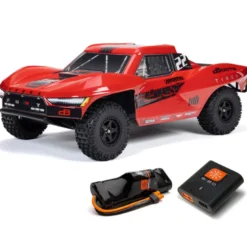1/10 FURY 2WD RTR à charbons Short Course Truck (avec batterie et chargeur) Rouge