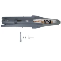 Fuselage: F-16 Falcon-Gray 80mm EDF E-Flite
