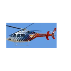 Fuselage Helicoptere 600 - Bell 429 Peinture Blanche Bleue Rouge