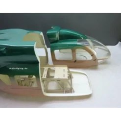 Fuselage Helicoptere Classe 600 - EC145 Peinture Verte et Or