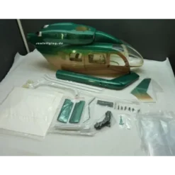 Fuselage Helicoptere Classe 600 - EC145 Peinture Verte et Or