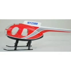 Fuselage Helicoptere classe 250 - MD500D peinture police rouge