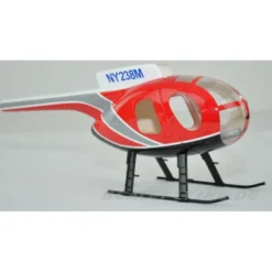 Fuselage Helicoptere classe 250 - MD500D peinture police rouge