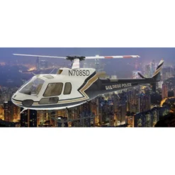 Fuselage Helicoptère - Taille 470 - AS350 Police de San Diego Version KIT