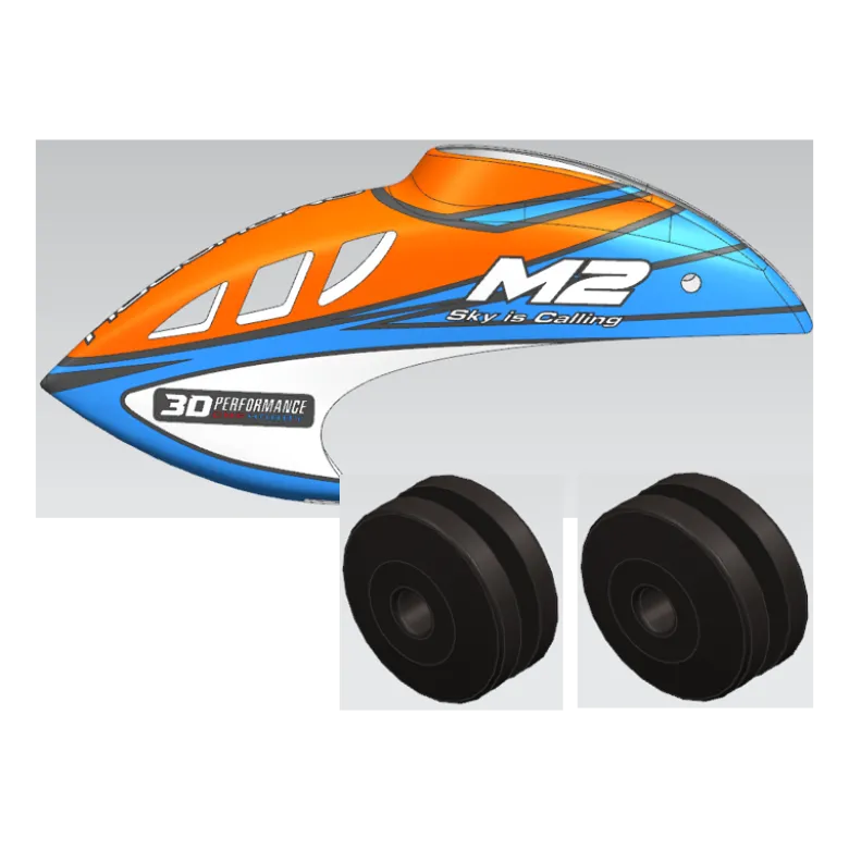 fuselage set-cosmic orange m2 v3 pro