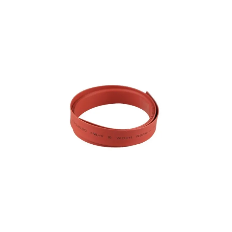 Gaine thermorétractable Ø10mm par 1m rouge