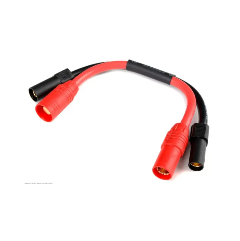 GForce GF-1311-030 Câble d'extension de puissance XT-150 + As-150 Anti Spark 10Awg Câble silicone 12Cm 1 pc