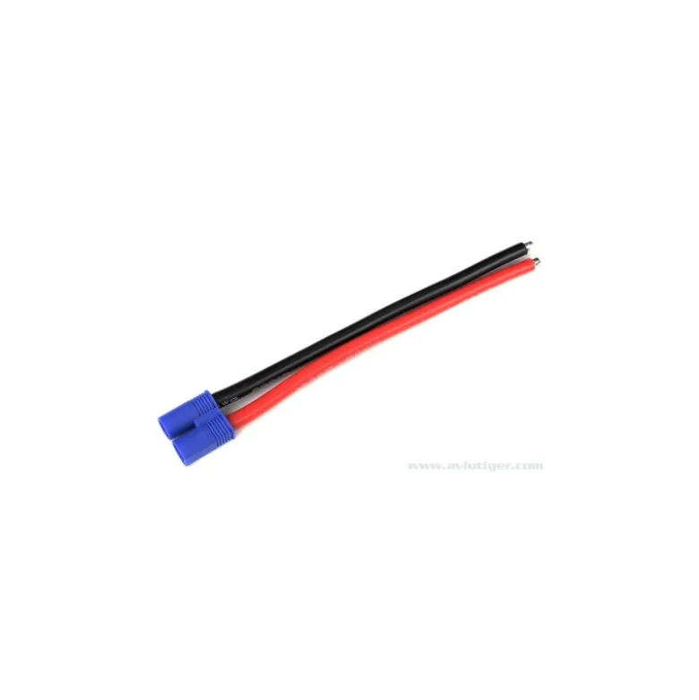 GForce GF-1077-002 Connecteur Avec Câble Ec-3 Contacts Or Femelle 12Awg Silicone Câble 12Cm 1pc