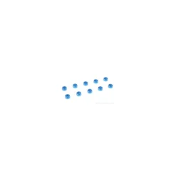 GForce GF-0406-014 Rondelle en aluminium Pour vis à tête cylindrique M2 Hauteur 5Mm bleu 10 pcs