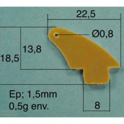 GUIGNOL FIBRE ECOTOP 22,5x18,5 mm 2pcs