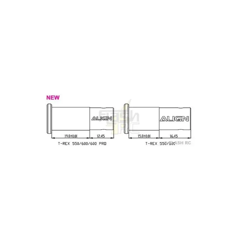H60139A - Axe de roue libre - TREX 550E Align