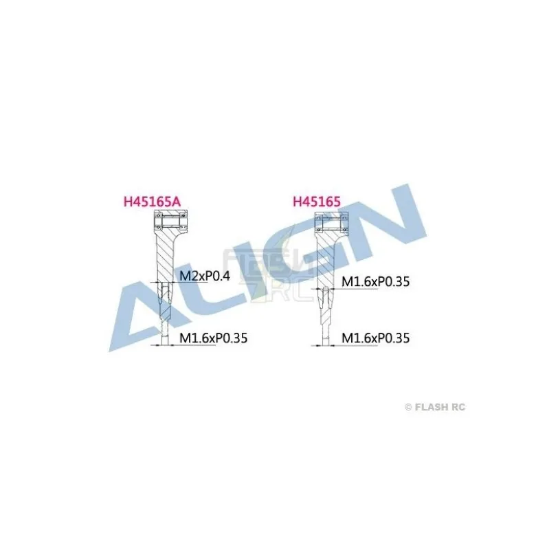 H45165A - Bras de commande DFC (évolution) - TREX 450 DFC Align