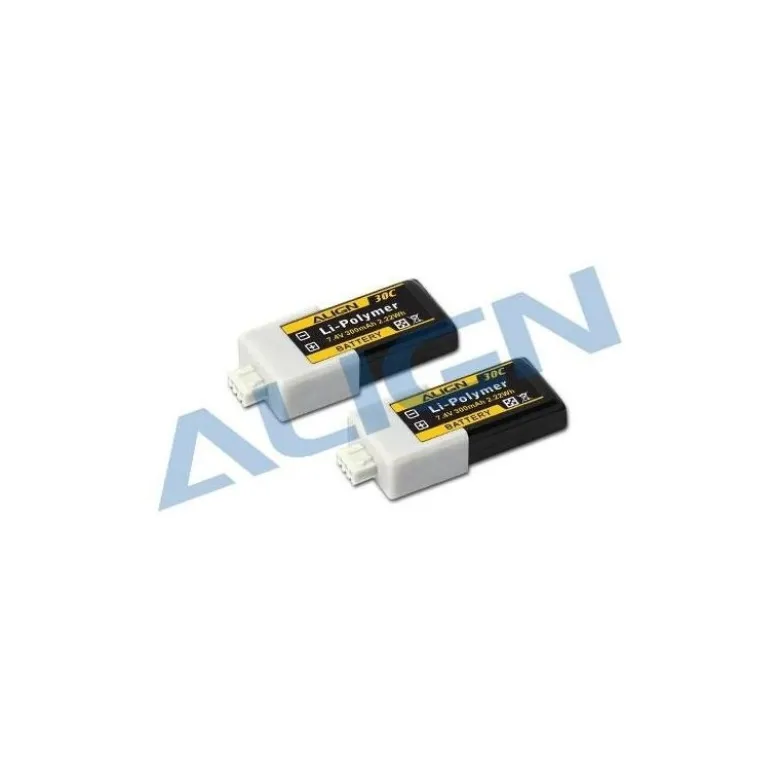 HBP02501 - Batterie Lipo 2S 7.4V 300mAh (2 pcs) - T-REX 150 Align