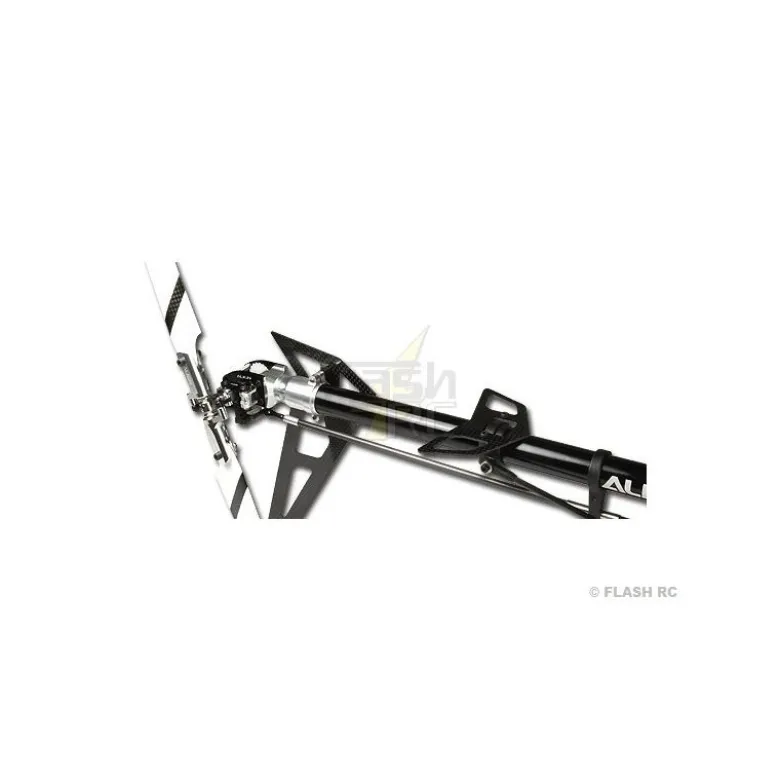 H60250 - Coulisseau d'anticouple noir + carter - TREX 600ESP Align