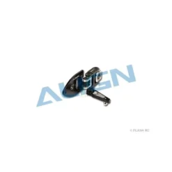 H60250 - Coulisseau d'anticouple noir + carter - TREX 600ESP Align