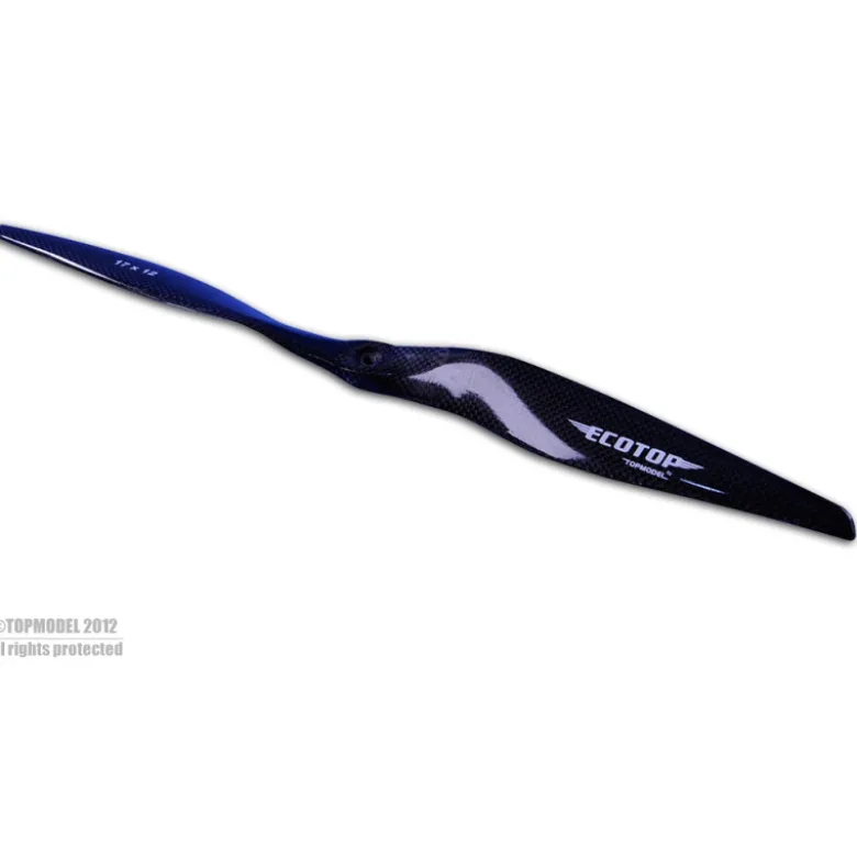 HELICE ELECTRIQUE CARBONE BIPALE ECOTOP 17x12