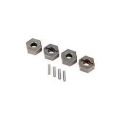 HEXAGONE DE ROUE 12 MM ACIER POUR AXE 6MM (X4) (POUR 9080)