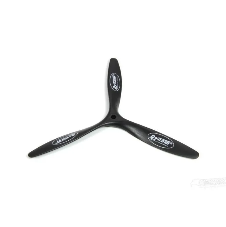 Hélice tripale 8x6 Dynam DYP-1015 (pour Spitfire, DC3, Catalina, Cessna 310)