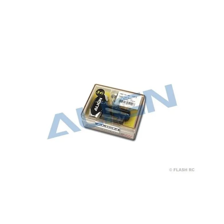 H55007 - Moyeu tête de rotor métal noir - TREX 550E Align