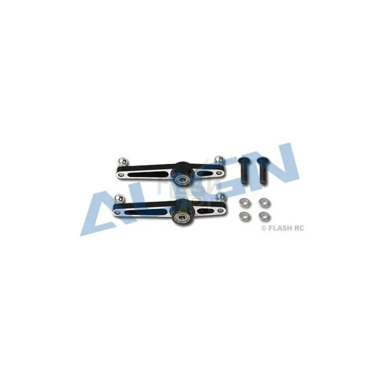 H55009 - Palonniers de mixage métal noirs + roulements - TREX 550E Align