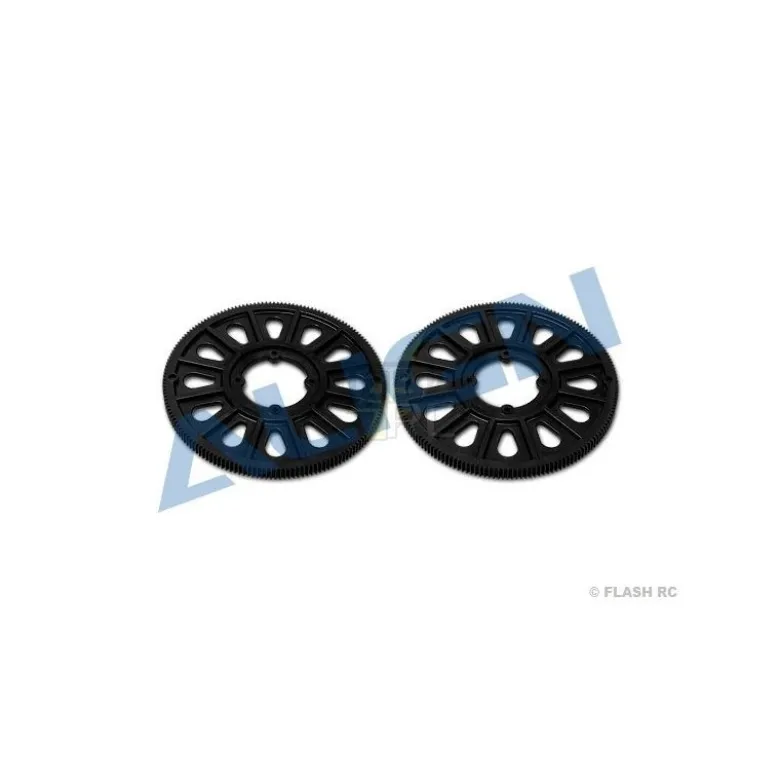 H50018QAT - Couronne principale 162 dents (2 pcs) - TREX 500 Align