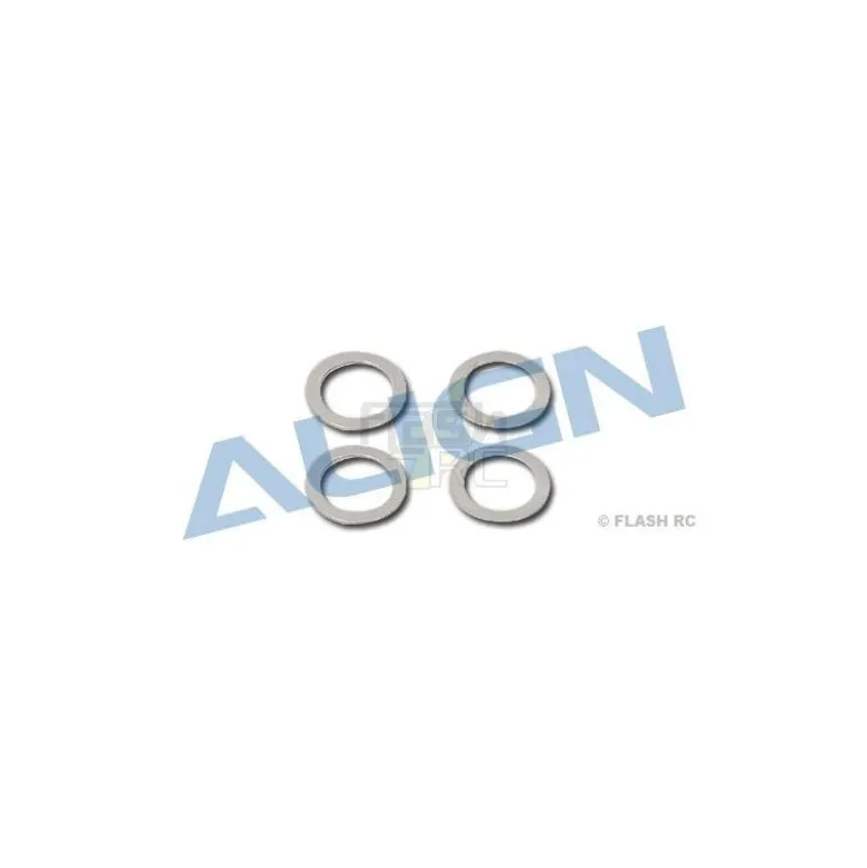 H55008 - Rondelles pour arbre rotor principal (4pcs) - TREX 550E Align