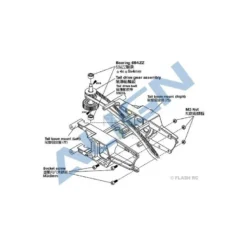 H60103 - Roulements 684ZZ (dia.4 x dia.9 x 4mm) (2 pcs) - TREX 600E Align