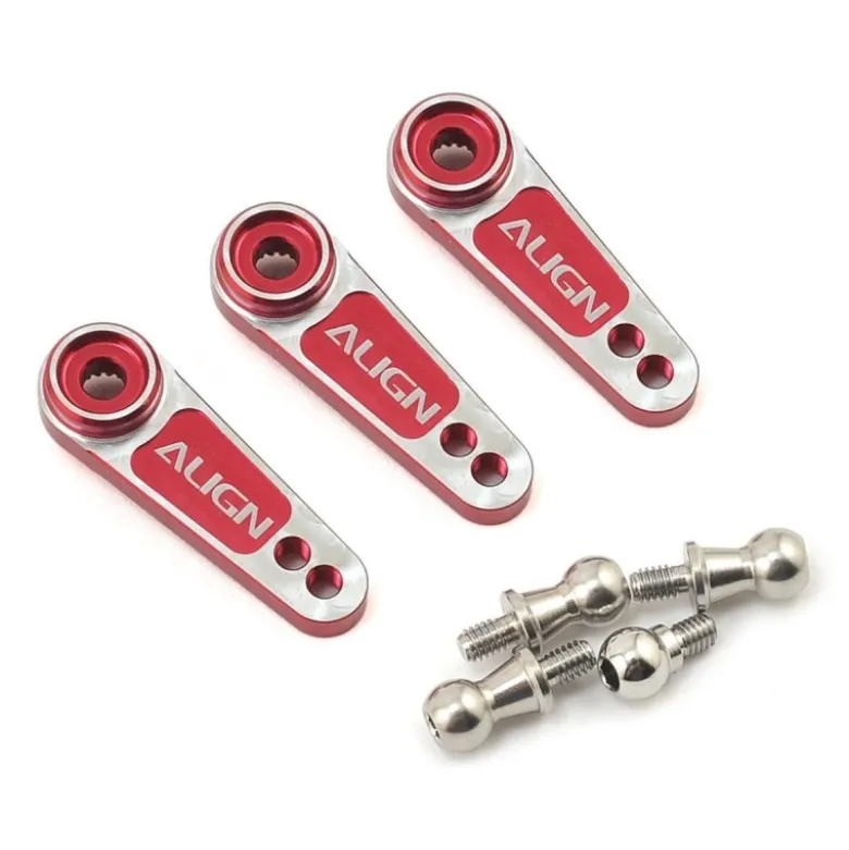 HSP61015QR - D6FF Metal Servo Horn(M2.5)-Red ALIGN