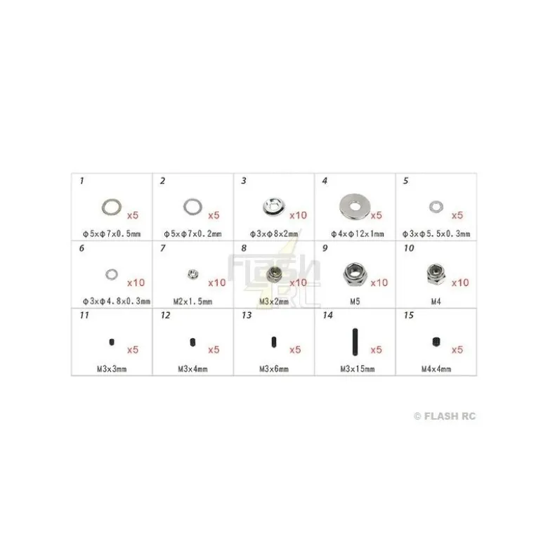 H70109 - Visserie - pour TREX 550E au TREX 700 Align