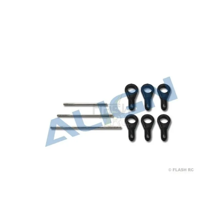 H45Z001XXT - Biellettes + chapes pour Servo - TREX 450 SPORT V2