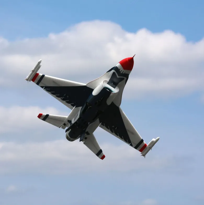 Jet F-16 Thunderbirds 70mm EDF Jet BNF Basic avec AS3X et SAFE Select