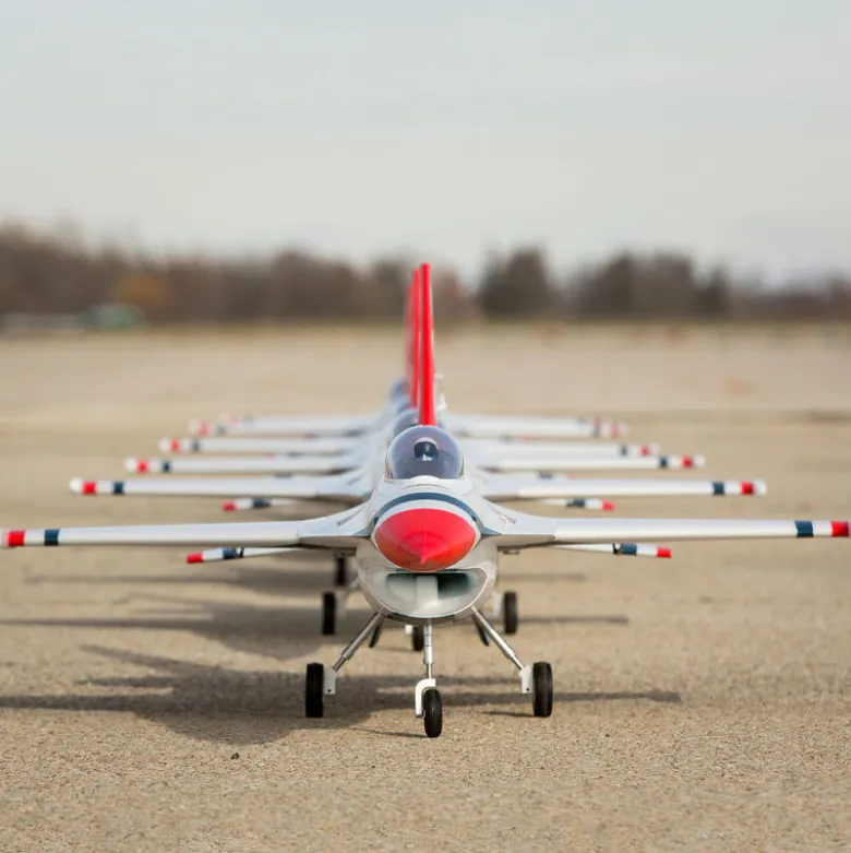 Jet F-16 Thunderbirds 70mm EDF Jet BNF Basic avec AS3X et SAFE Select