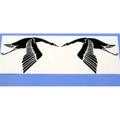 JEU INSIGNE ESCADRILLE "CIGOGNE A AILES BASSES" NOIR