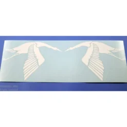 JEU INSIGNE ESCADRILLE "CIGOGNE A AILES BASSES" BLANC