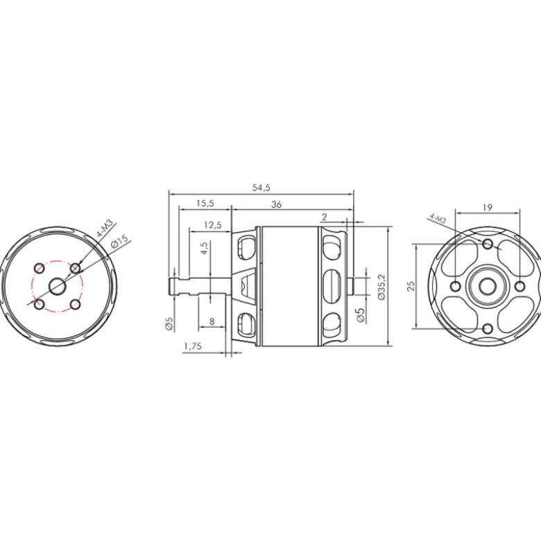 KAVAN Brushless Motor PRO 3536-1000