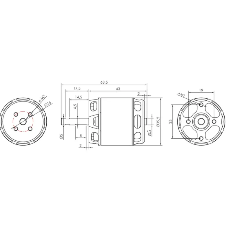 KAVAN Brushless Motor PRO 3548-500
