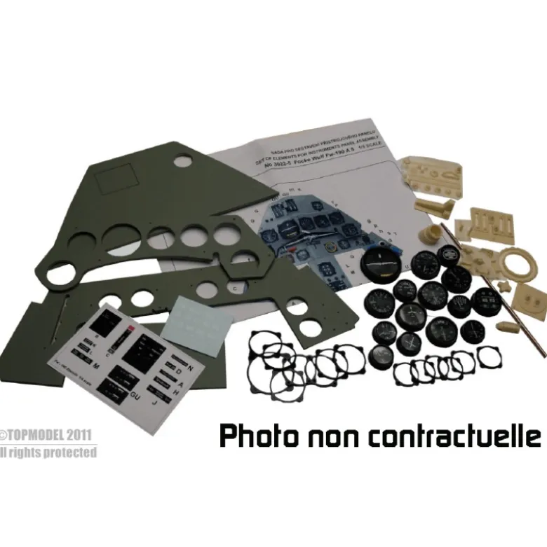 KIT CONSTRUCTION PLANCHE DE BORD PIPER J3/L4H 1:4