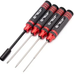 Kit de 4 tournevis allen 1.5 / 2 / 2.5 et douille 7mm - Hobbytech