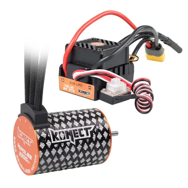 Konect Combo Brushless 1/10 : esc 60A + moteur 3650SL 5400KV