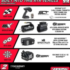 1/8 KRATON 6S EXB 4X4 RTR Brushless Speed Truck, BLACK - ARA8708V6T1