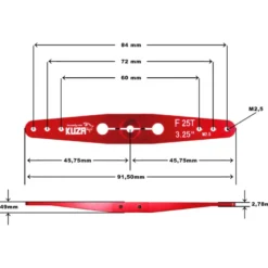 Kuza Palonnier 2 bras 25T 84/72/60mm 3.25 M2,5mm Aluminium
