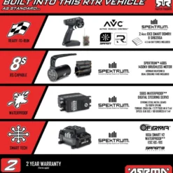 1/7 LIMITLESS 8S AVC 4X4 RTR Brushless Street Speed, Rouge/Noir - ARRMA