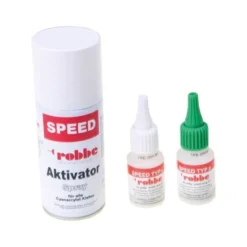 Lot accélérateur + 2x Colles cyano Speed Typ1 &2 20g ROBBE