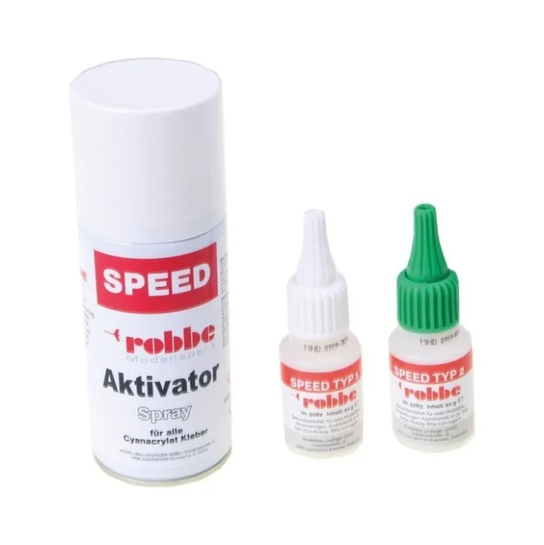 Lot accélérateur + 2x Colles cyano Speed Typ1 &2 20g ROBBE
